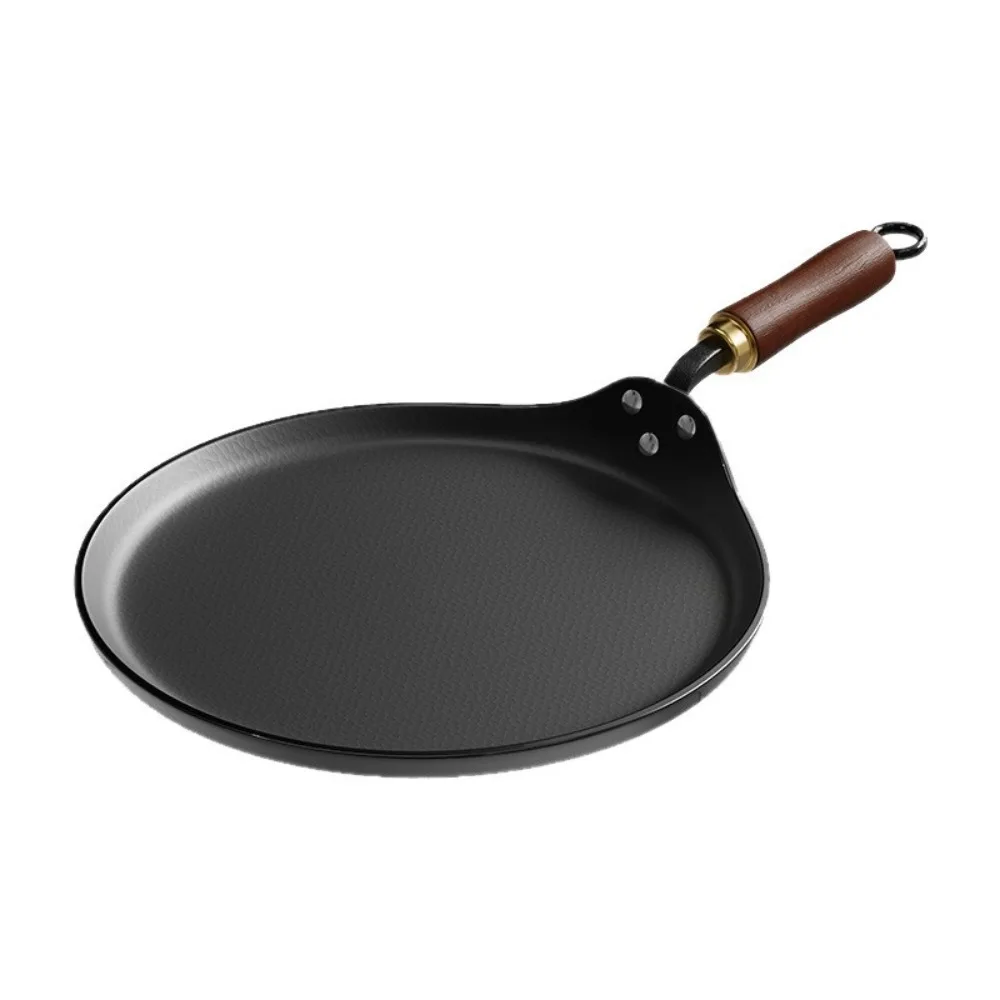 Multi Purpose Uncoated Cast Iron Frying Pan Wood Handle Thickened Pancake Pan Universal Crepe Maker Induction Cooker
Multi Purpose Uncoated Cast Iron Frying Pan Wood Handle Thickened Pancake Pan Universal Crepe Maker Induction Cooker