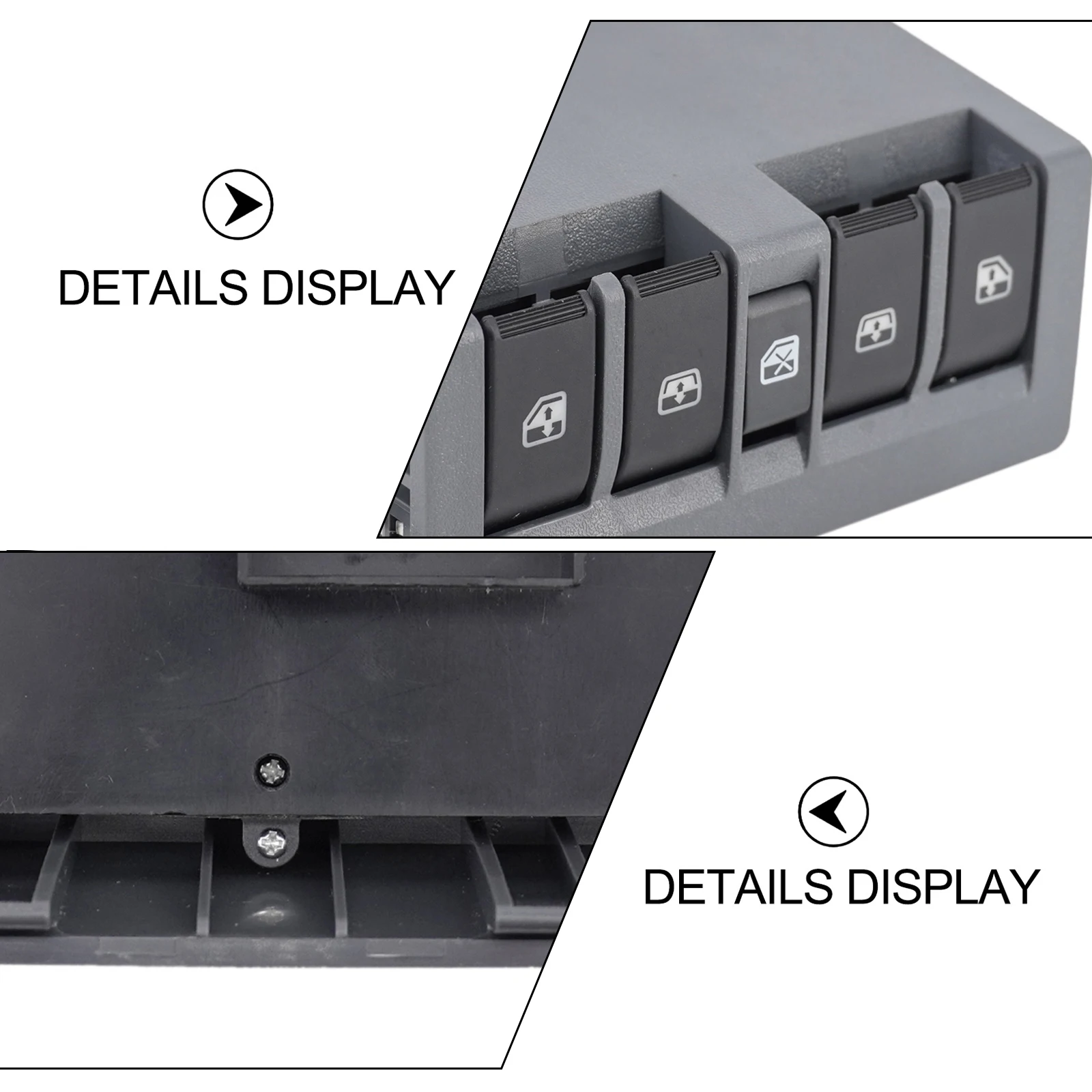 Car Window Repair Power Window Switch Black Gray Heat Resistant Pressure Resistant Anti-aging Easy Installation
Car Window Repair Power Window Switch Black Gray Heat Resistant Pressure Resistant Anti-aging Easy Installation