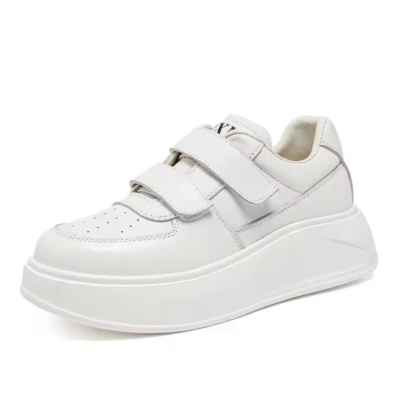 Женские повседневные кроссовки GKTINOO на толстой подошве с увеличением роста, из натуральной кожи, на липучках, белые
Женские повседневные кроссовки GKTINOO на толстой подошве с увеличением роста, из натуральной кожи, на липучках, белые