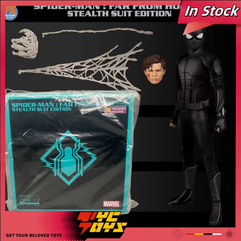 Специальное предложение: Оригинальная фигурка Mezco ONE:12 Spider-Man: Far From Home Питер Паркер Night Monkey, аниме-фигурка, игрушка
Специальное предложение: Оригинальная фигурка Mezco ONE:12 Spider-Man: Far From Home Питер Паркер Night Monkey, аниме-фигурка, игрушка