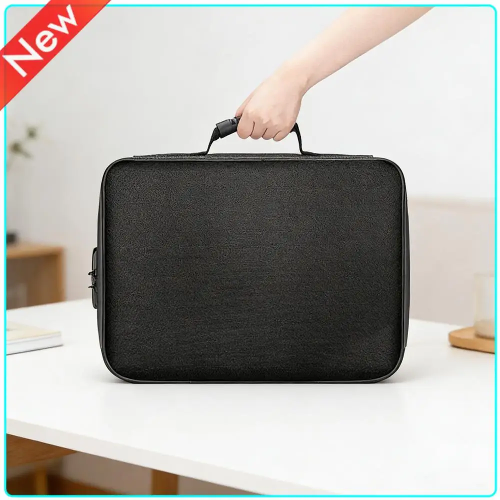 Portable Travel Home Organizer Bag with Lock Document Organizer with Water-Resistant Zipper for Him Office Laptop Files Gifts
Portable Travel Home Organizer Bag with Lock Document Organizer with Water-Resistant Zipper for Him Office Laptop Files Gifts