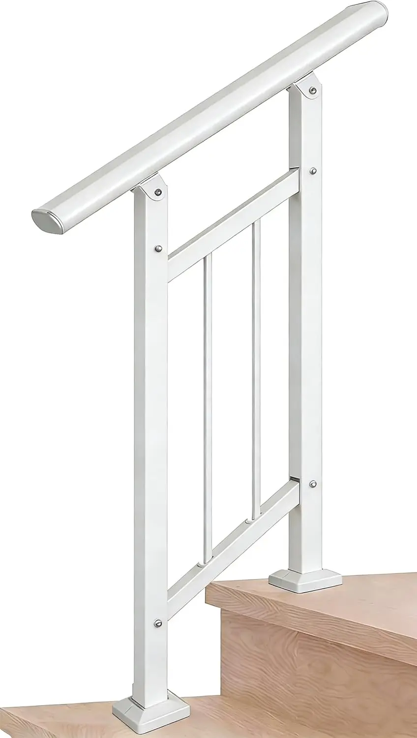 Hand Rails for Outdoor Steps, Stair Handrail & Indoor Railing Kit with Balusters, White Finish for Fence and Steps (2 Step)
Hand Rails for Outdoor Steps, Stair Handrail & Indoor Railing Kit with Balusters, White Finish for Fence and Steps (2 Step)