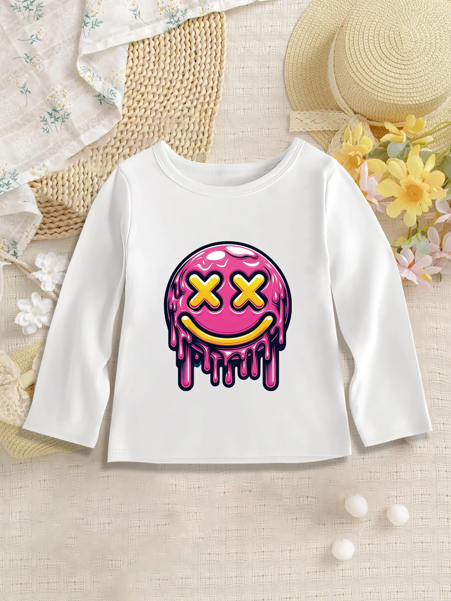 1 шт.: Осенняя женская футболка Sweet BaseShirt ярко-розового цвета с рисунком Ghost Face
1 шт.: Осенняя женская футболка Sweet BaseShirt ярко-розового цвета с рисунком Ghost Face