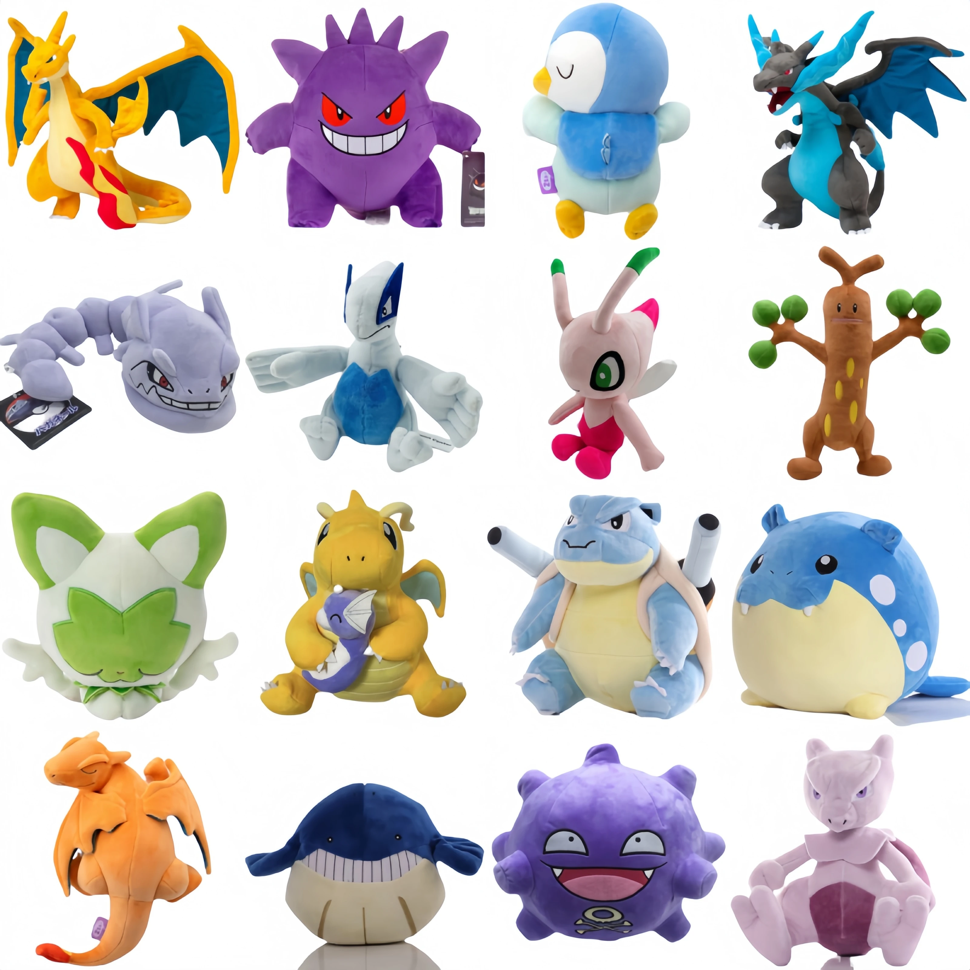 Плюшевая игрушка Pokemon Bulbasaur Charmander Squirtle Pikachu Steelix Celebi Koffing Dragonite Lugia Charizard XY, мягкая кукла в подарок
Плюшевая игрушка Pokemon Bulbasaur Charmander Squirtle Pikachu Steelix Celebi Koffing Dragonite Lugia Charizard XY, мягкая кукла в подарок