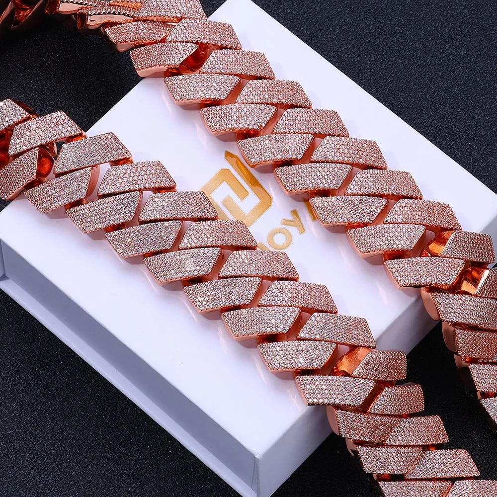 Hip Hop Jewelry Rose Golden Iced Out Necklace Big Thick Heavy 25mm 6Rows Bling Cz Stone Cuban Link Chain Necklace for Men Gift
Hip Hop Jewelry Rose Golden Iced Out Necklace Big Thick Heavy 25mm 6Rows Bling Cz Stone Cuban Link Chain Necklace for Men Gift