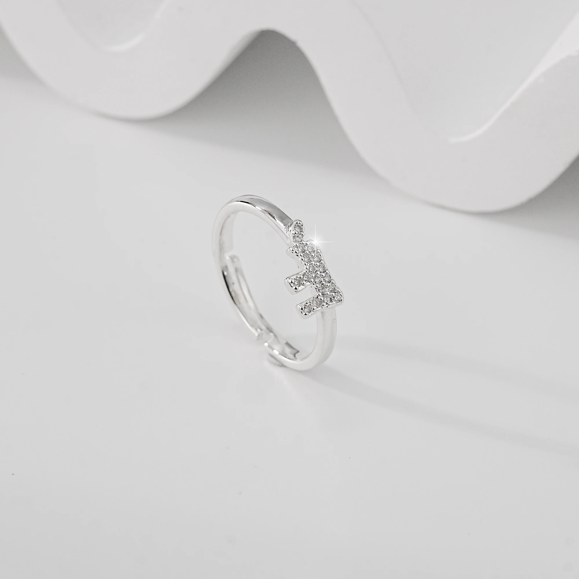 925 Sterling Silver Adjustable Rings for Women, CZ Initial E Open Ring, Hypoallergenic Stackable Statement Silver Ring
925 Sterling Silver Adjustable Rings for Women, CZ Initial E Open Ring, Hypoallergenic Stackable Statement Silver Ring