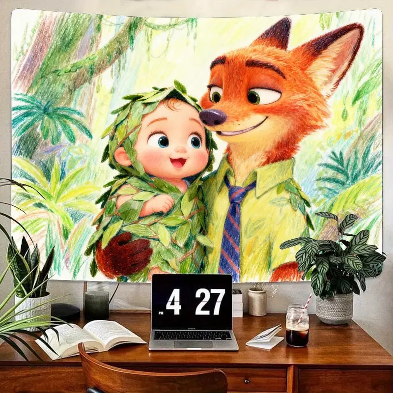 1 шт. Zootopia Nick Wilde и листья детский гобелен современный полиэстер настенное искусство гостиная спальня Декор подарок для фанатов
1 шт. Zootopia Nick Wilde и листья детский гобелен современный полиэстер настенное искусство гостиная спальня Декор подарок для фанатов