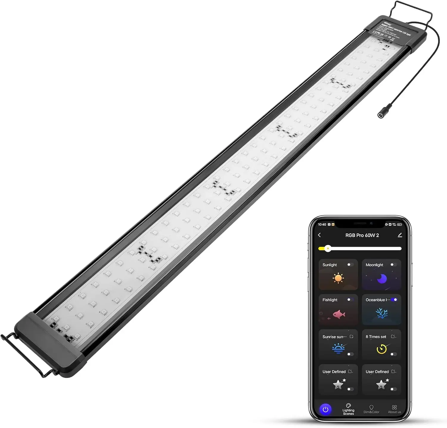 Умный светильник для аквариума 5 Вт, Bluetooth LED-подсветка для аквариума, управление через приложение, полный спектр, цикл 24/7, 5 режимов, таймер, для пресноводных растений 36-42 см
Умный светильник для аквариума 5 Вт, Bluetooth LED-подсветка для аквариума, управление через приложение, полный спектр, цикл 24/7, 5 режимов, таймер, для пресноводных растений 36-42 см