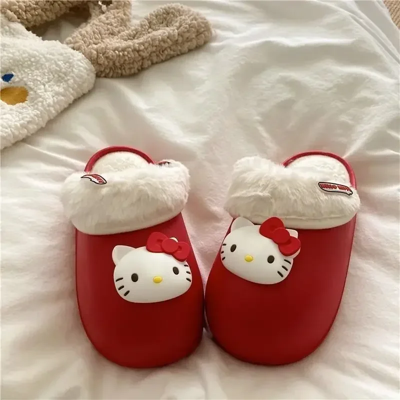Winter Hello Kitty Anime Kawaii Ins Kuromi Warm Cotton Slippers Female Cute Home Shoes Indoor Soft Lovely Gifts for Girls
Winter Hello Kitty Anime Kawaii Ins Kuromi Warm Cotton Slippers Female Cute Home Shoes Indoor Soft Lovely Gifts for Girls