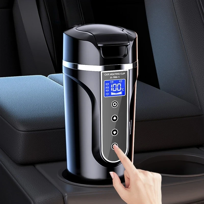 450ml Car Travel Electric Kettle 12V/24V Multi-Temp Adjustment Thermos Cup Large Display Car Heating Cup For Brewing Coffee Tea
450ml Car Travel Electric Kettle 12V/24V Multi-Temp Adjustment Thermos Cup Large Display Car Heating Cup For Brewing Coffee Tea