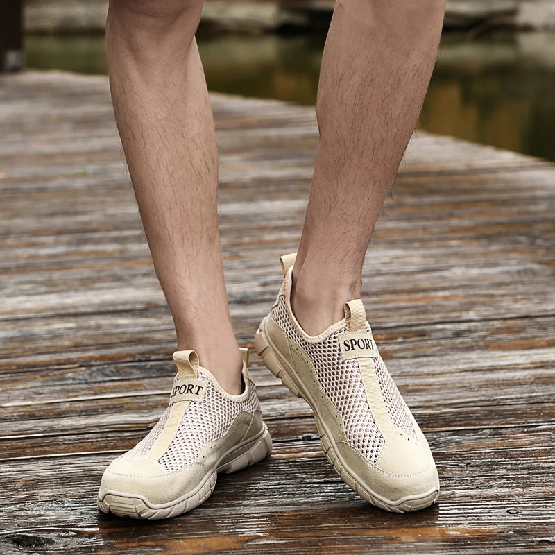 Men's High‑End Summer Mesh Shoes Breathable Thin Slip On Sneakers Soft Sole Non‑Slip Versatile Fashion Casual Trend Footwear
Men's High‑End Summer Mesh Shoes Breathable Thin Slip On Sneakers Soft Sole Non‑Slip Versatile Fashion Casual Trend Footwear