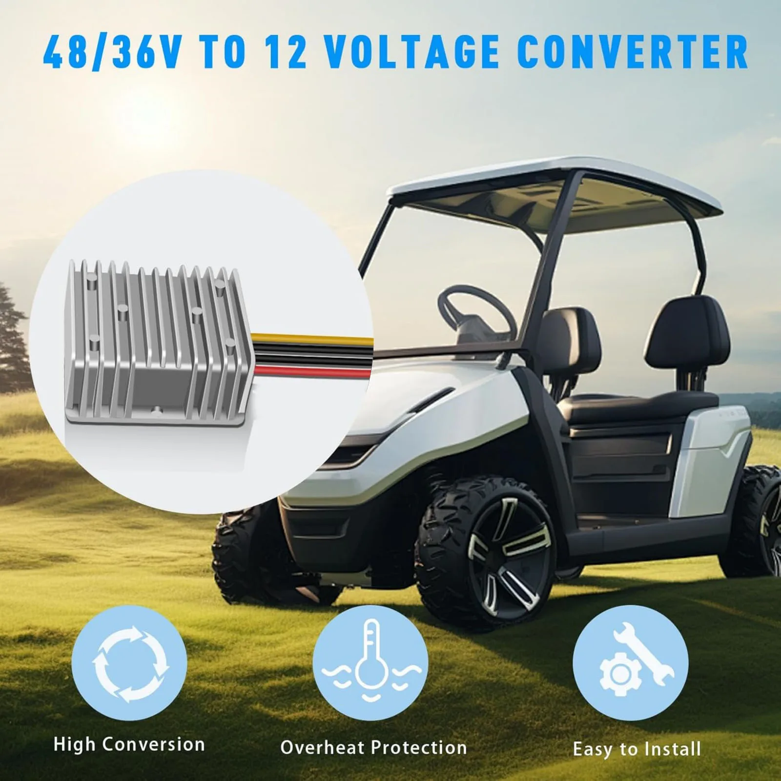 DC 24V 36V 48V Power Converter Regulator 120W Step Down Waterproof Voltage Reducer for Golf Cart Car Truck Boat LED Lights
DC 24V 36V 48V Power Converter Regulator 120W Step Down Waterproof Voltage Reducer for Golf Cart Car Truck Boat LED Lights