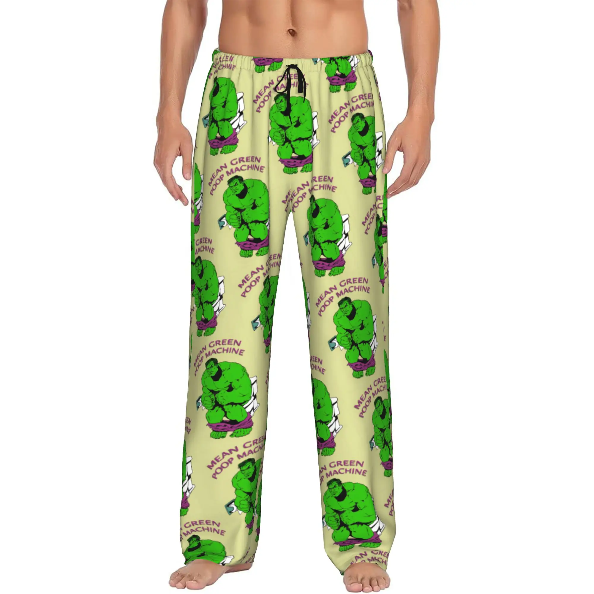 Custom H-Hulk Comic Art Pajama Pants Sleepwear for Men Elastic Waistband Superhero Sleep Lounge Bottoms with Pockets
Custom H-Hulk Comic Art Pajama Pants Sleepwear for Men Elastic Waistband Superhero Sleep Lounge Bottoms with Pockets