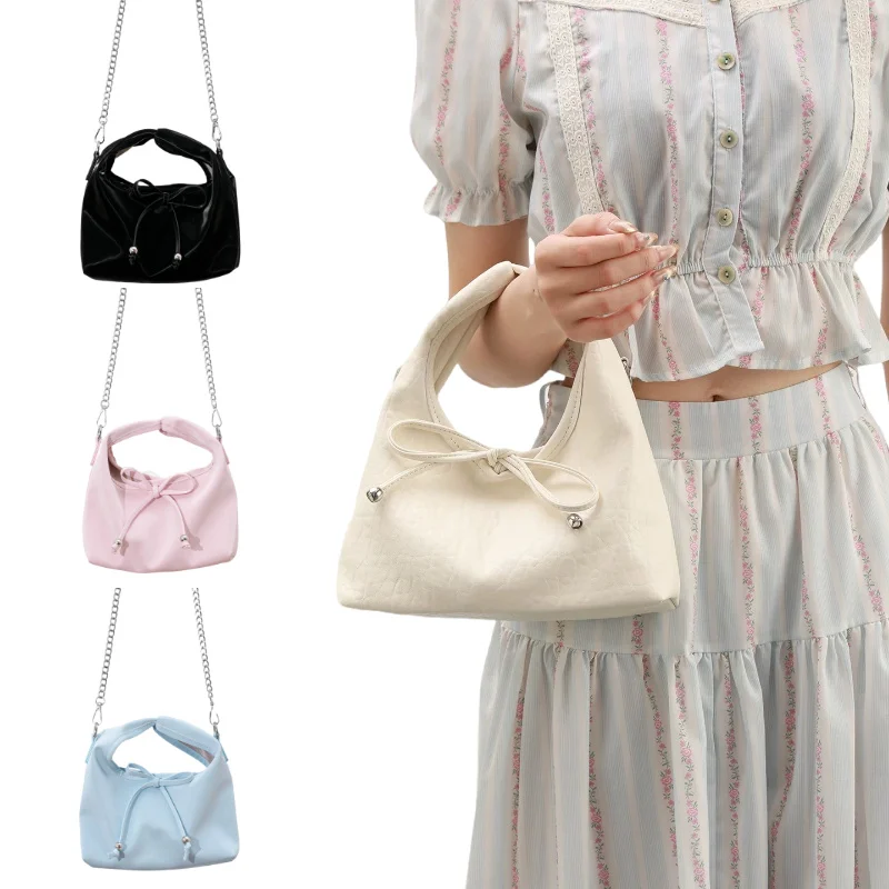 Trendy Casual Crossbody Bag Women's Handbag Versatile Soft Handle Sweet Tote Spring Dumpling Shape Wallet Shouder Bag
Trendy Casual Crossbody Bag Women's Handbag Versatile Soft Handle Sweet Tote Spring Dumpling Shape Wallet Shouder Bag