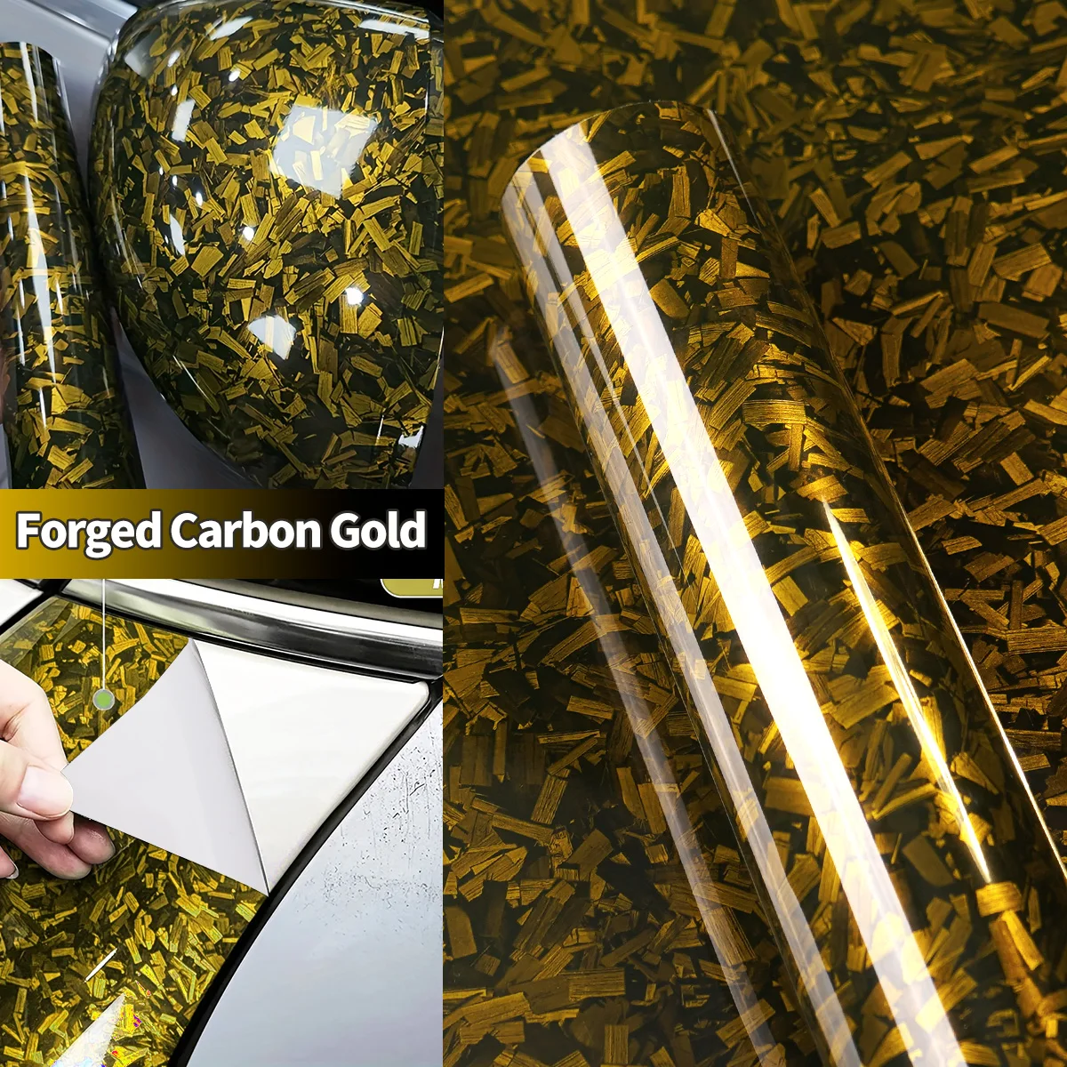 Gloss Forged Carbon Fiber Vinyl Wrap Roll Self-Adhesive Decal for Vehicle Car Wrapping Foil
Gloss Forged Carbon Fiber Vinyl Wrap Roll Self-Adhesive Decal for Vehicle Car Wrapping Foil