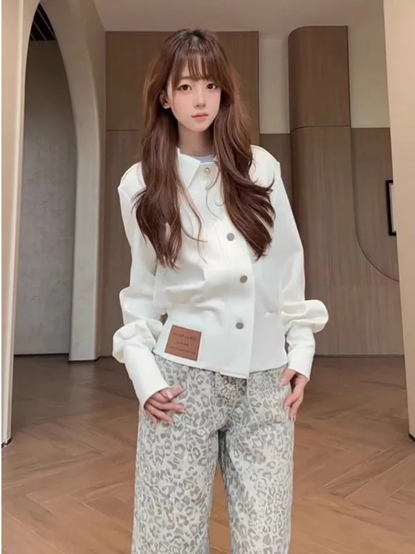 Spring 2026 Women's Slim Fit ort Baseball Jaet Sweet Sle Stand Collar Outerwear Faionable Commute Wind High-End Feeling
Spring 2026 Women's Slim Fit ort Baseball Jaet Sweet Sle Stand Collar Outerwear Faionable Commute Wind High-End Feeling