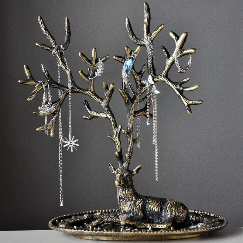 LENNIK Nordic Antlers Jewelry Display Stand Ornament Vintage European Home Necklace Earrings Jewelry Storage Rack
LENNIK Nordic Antlers Jewelry Display Stand Ornament Vintage European Home Necklace Earrings Jewelry Storage Rack