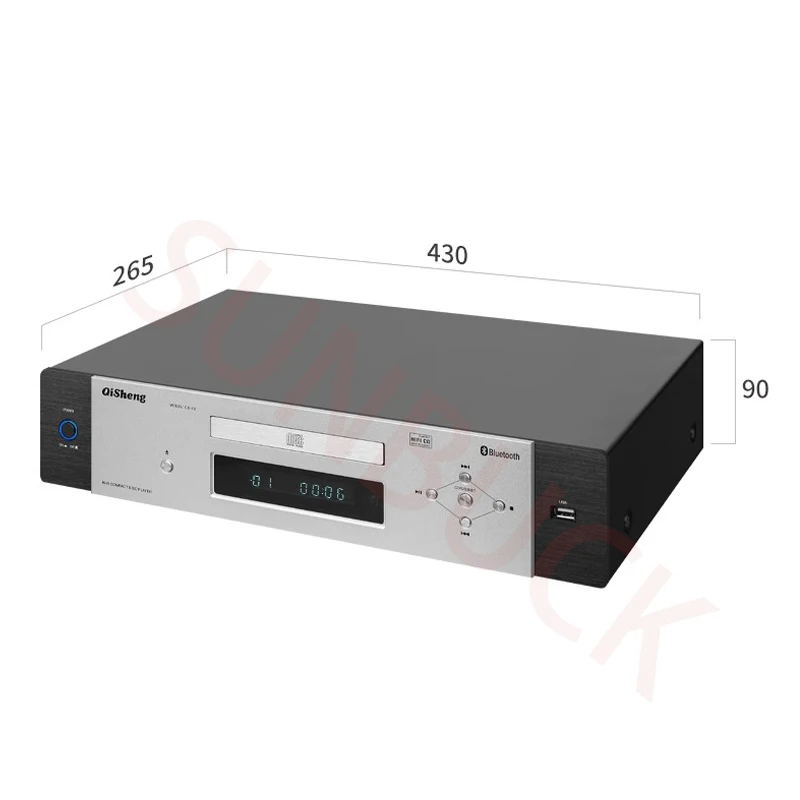 Sunbuck SD08 Чистый CD-плеер Домашний HIFI Высококачественный проигрыватель CD-плеер Аудио
Sunbuck SD08 Чистый CD-плеер Домашний HIFI Высококачественный проигрыватель CD-плеер Аудио