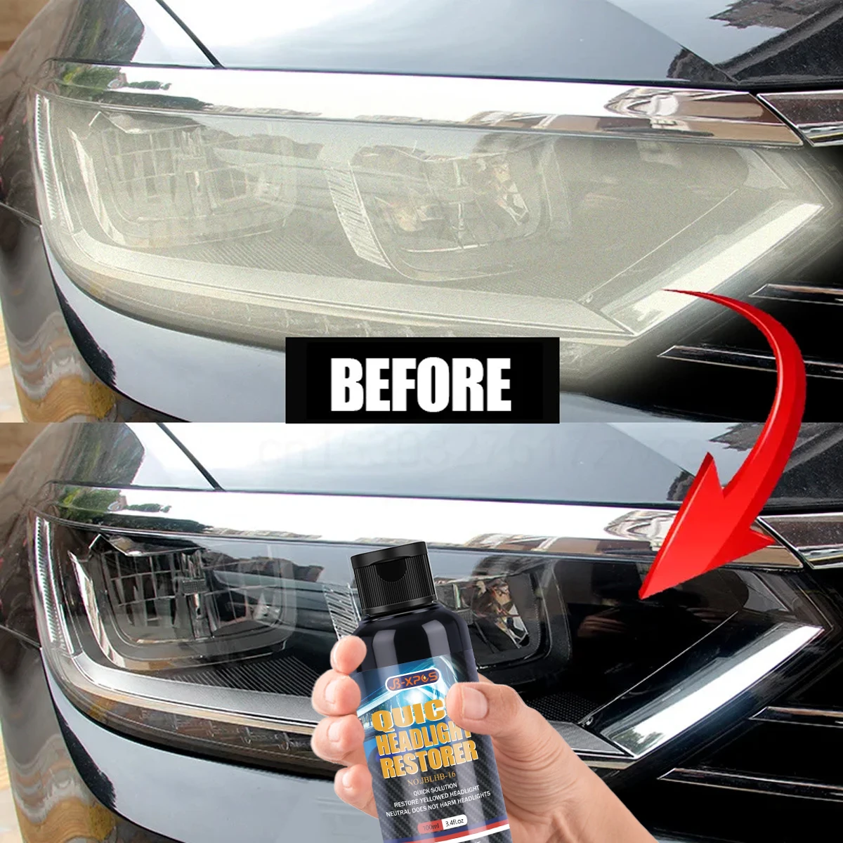 Car Headlight Restoration Polish Headlamp Scratch Remover Repair Cleaning Paste Remove Oxidation Headlight Polish Liquid LHB 16
Car Headlight Restoration Polish Headlamp Scratch Remover Repair Cleaning Paste Remove Oxidation Headlight Polish Liquid LHB 16