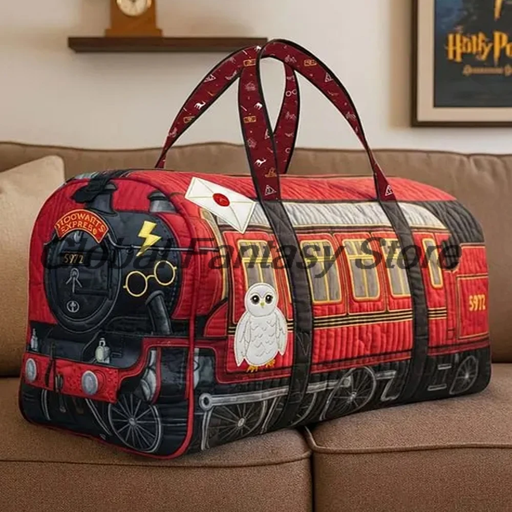 Magic Train Quilted Duffle Bag Red Wizard Train Express Style Travel Tote Bag Women Men Outdoor Weekender Handbag
Magic Train Quilted Duffle Bag Red Wizard Train Express Style Travel Tote Bag Women Men Outdoor Weekender Handbag