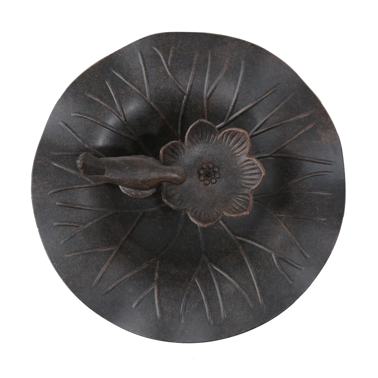 Garden Bird Bath Decorative Bronze Outdoor Bird Basin Iron Stand for Patio Backyard Use
Garden Bird Bath Decorative Bronze Outdoor Bird Basin Iron Stand for Patio Backyard Use