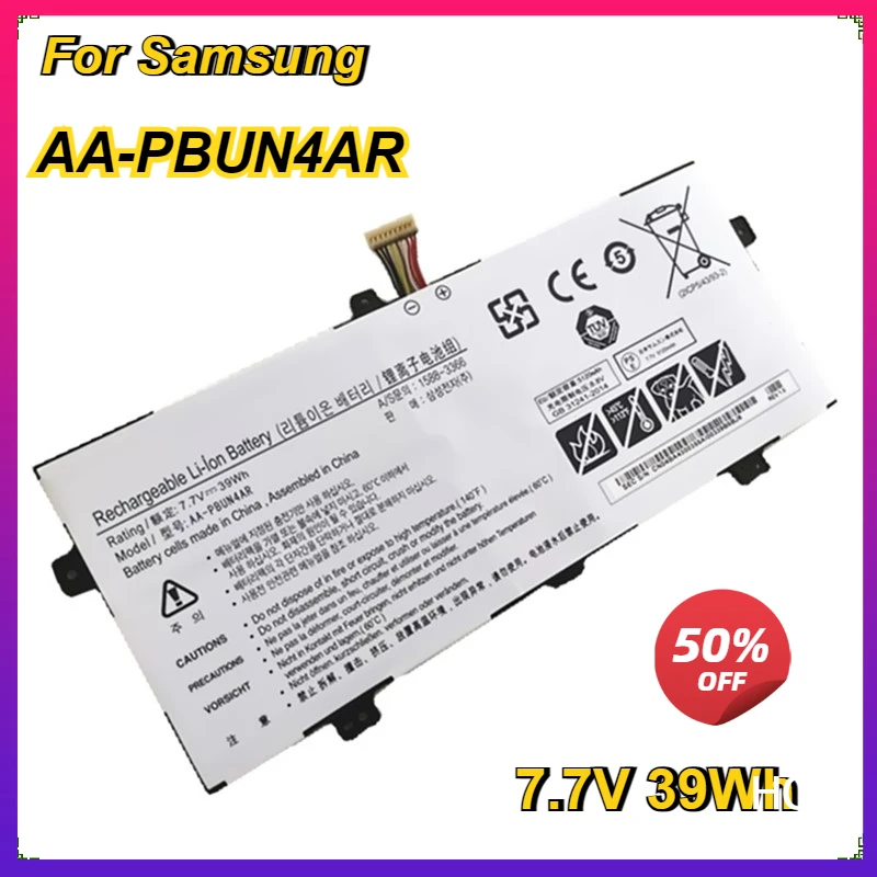 Laptop Battery AA-PBUN4AR for Samsung NP900X5L 940X3L NT900X5L NT900X5P NP940X3LK01US 7.7V 39Wh
Laptop Battery AA-PBUN4AR for Samsung NP900X5L 940X3L NT900X5L NT900X5P NP940X3LK01US 7.7V 39Wh