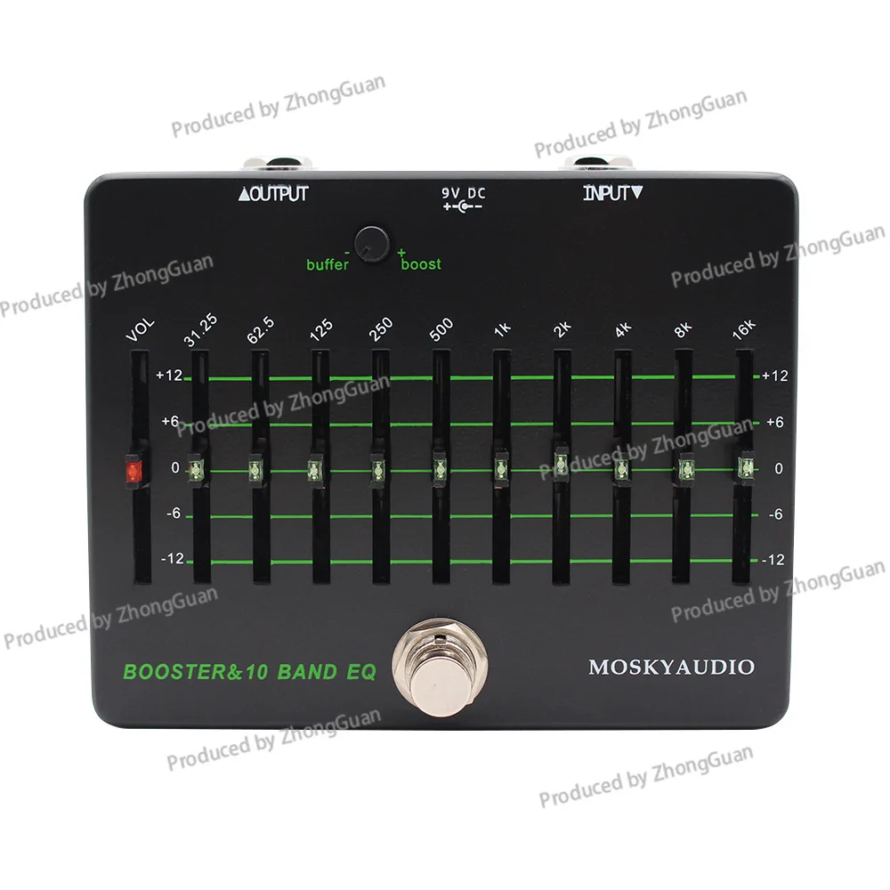 BOOSTER & 10 BAND EQ Guitar Bass, Equalizer with Cache and Fader
BOOSTER & 10 BAND EQ Guitar Bass, Equalizer with Cache and Fader