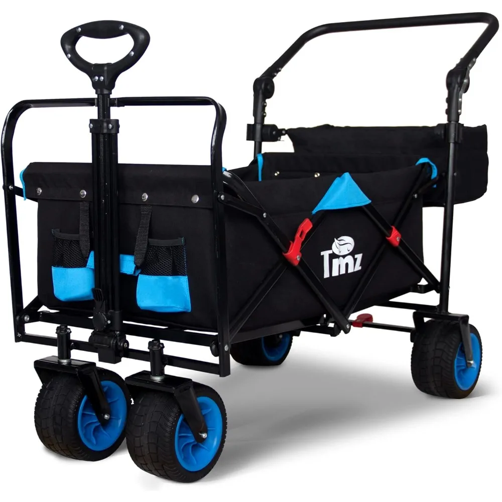 TMZ Wide Wheel Utility Folding Wagon, Collapsible Garden Cart, Heavy Duty Beach Wagon Trolley with Adjustable Push H
TMZ Wide Wheel Utility Folding Wagon, Collapsible Garden Cart, Heavy Duty Beach Wagon Trolley with Adjustable Push H