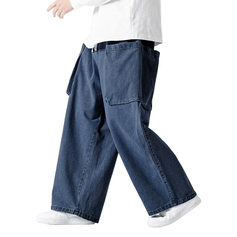 Spring and Summer Large-size Retro Loose Harlan Straight-leg Pants Men's Hong Kong Style Wide-leg Casual Jeans
Spring and Summer Large-size Retro Loose Harlan Straight-leg Pants Men's Hong Kong Style Wide-leg Casual Jeans