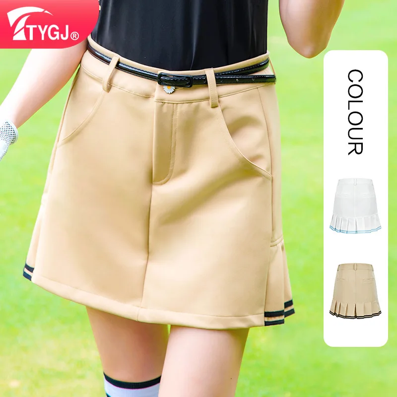 TTYGJ Осенняя женская тонкая плиссированная юбка для гольфа с высокой талией, теннисные юбки трапециевидной формы, винтажные шорты для гольфа с внутренними шортами для женщин
TTYGJ Осенняя женская тонкая плиссированная юбка для гольфа с высокой талией, теннисные юбки трапециевидной формы, винтажные шорты для гольфа с внутренними шортами для женщин