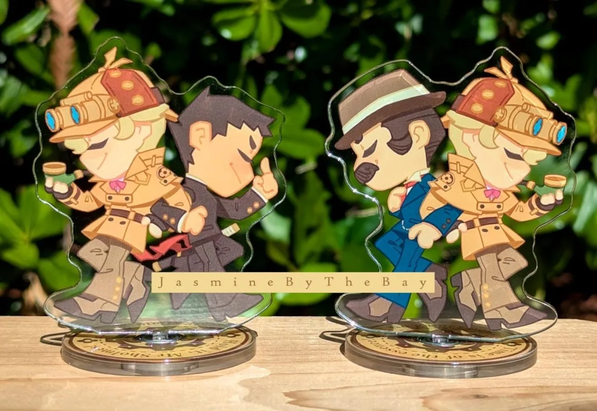 Dance of Deduction Spinning Standees Herlock Sholmes Ryunosuke Naruhodo Original Acrylic Handmade Cute Cartoon Anime stand Toy
Dance of Deduction Spinning Standees Herlock Sholmes Ryunosuke Naruhodo Original Acrylic Handmade Cute Cartoon Anime stand Toy