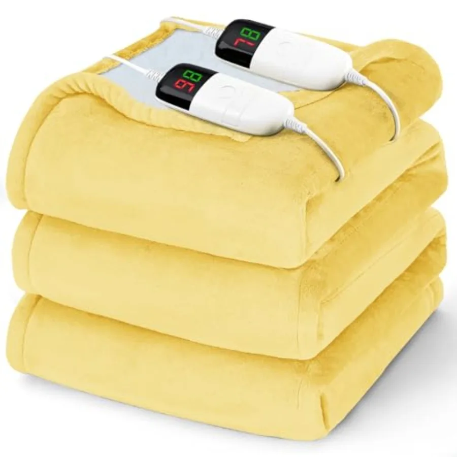 Heated Electric Blanket Queen Size - 84" x 90" Heating Blanket with Dual Control 10 Heating Levels and 8 Hours Auto Off Soft Wa
Heated Electric Blanket Queen Size - 84" x 90" Heating Blanket with Dual Control 10 Heating Levels and 8 Hours Auto Off Soft Wa