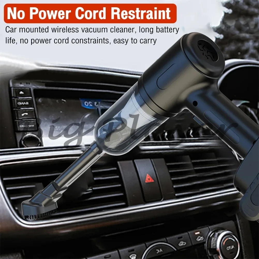 Wireless Car Vacuum Cleaner 12V 4300Pa Strong Suction Handheld Vacuum Portable Mini Air Blower for Home and Car
Wireless Car Vacuum Cleaner 12V 4300Pa Strong Suction Handheld Vacuum Portable Mini Air Blower for Home and Car