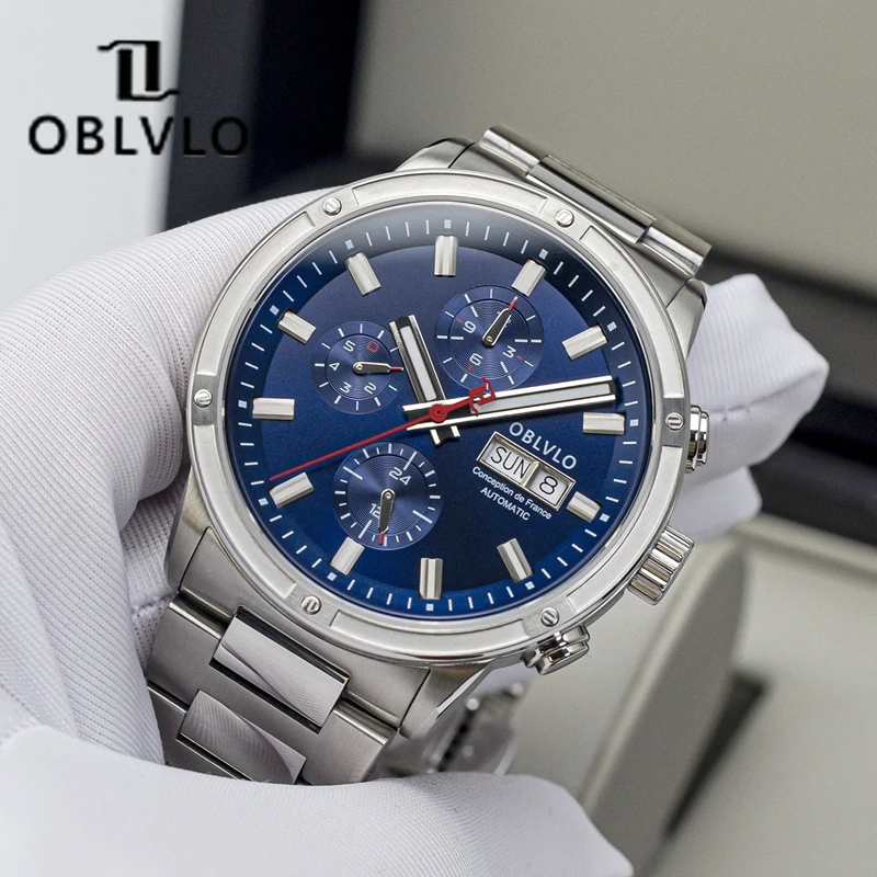 OBLVLO лучший бренд мужские автоматические механические часы стальные часы с датой мужские водонепроницаемые спортивные повседневные часы Relogio Masculino
OBLVLO лучший бренд мужские автоматические механические часы стальные часы с датой мужские водонепроницаемые спортивные повседневные часы Relogio Masculino