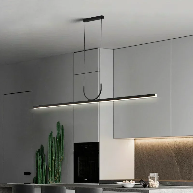 Minimalist Black LED Linear Chandelier Modern Pendant Lamp for Dining Room, Kitchen Island & Home Decor Lighting
Minimalist Black LED Linear Chandelier Modern Pendant Lamp for Dining Room, Kitchen Island & Home Decor Lighting