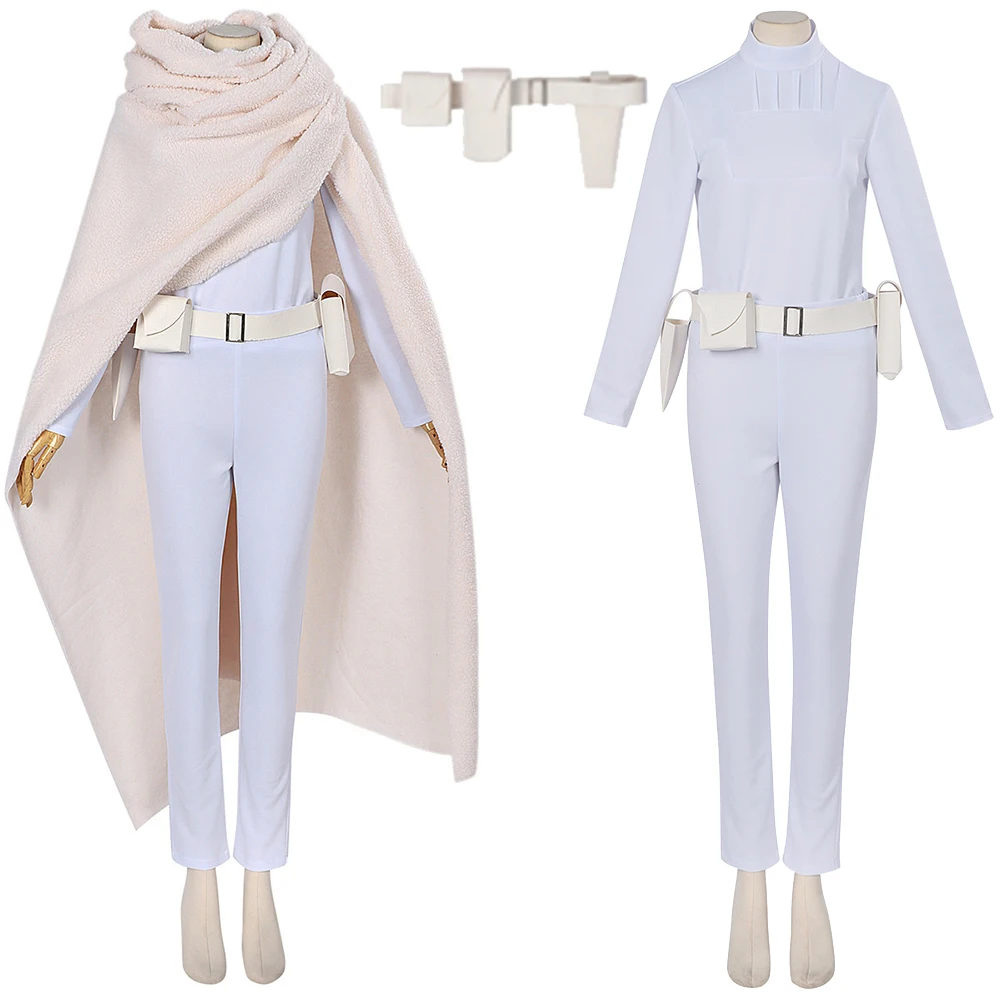 Space Battle Padme Cosplay Amidala Costume Cloak Waistbag Role-playing Clothing Women Fantasia Outfits Halloween Party Suits
Space Battle Padme Cosplay Amidala Costume Cloak Waistbag Role-playing Clothing Women Fantasia Outfits Halloween Party Suits