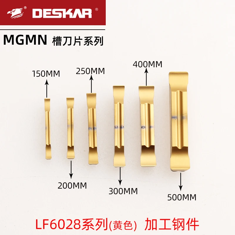 DESKAR Insert MGMN150 MGMN200 MGMN300 MGMN400 MGMN500-JH Carbide Insert Grooving LatheTool CNC Steel processing Cutting Insert
DESKAR Insert MGMN150 MGMN200 MGMN300 MGMN400 MGMN500-JH Carbide Insert Grooving LatheTool CNC Steel processing Cutting Insert
