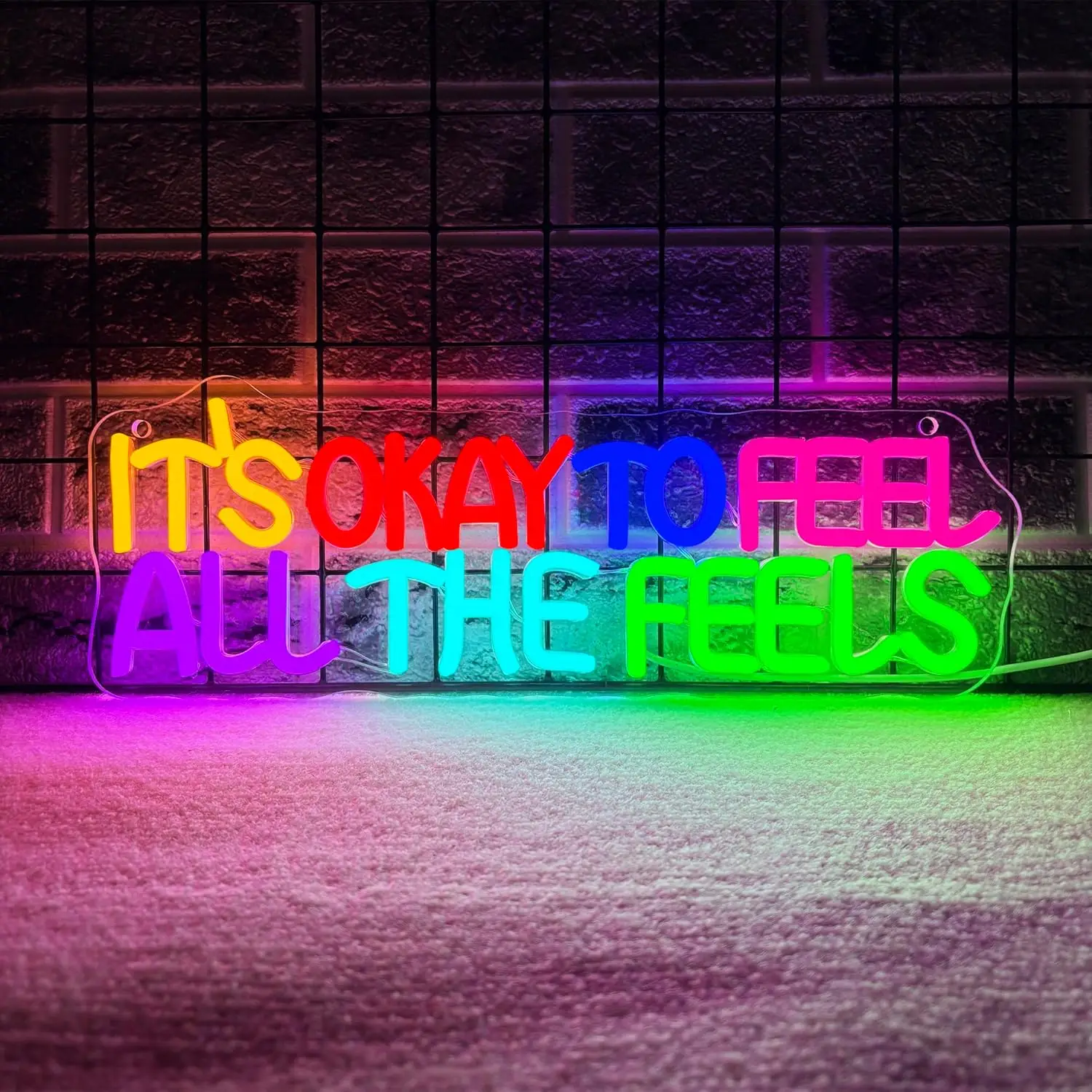 It's Okay To Feel All The Feels Neon Sign USB Powered LED Light for Therapy Room Classroom Bedroom Decoration Art Wall Light
It's Okay To Feel All The Feels Neon Sign USB Powered LED Light for Therapy Room Classroom Bedroom Decoration Art Wall Light