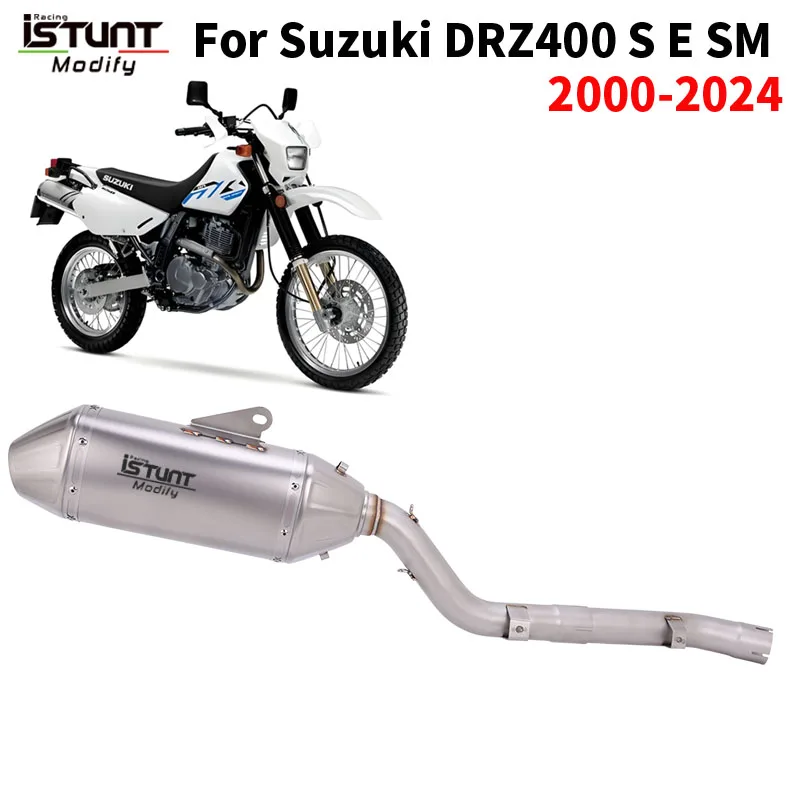 For Suzuki DRZ 400 DRZ400 S E / SM DR-Z 400 DRZ-400 2000 - 2024 Motorcycle Exhaust System Escape Moto Mid Link Pipe With Muffler
For Suzuki DRZ 400 DRZ400 S E / SM DR-Z 400 DRZ-400 2000 - 2024 Motorcycle Exhaust System Escape Moto Mid Link Pipe With Muffler