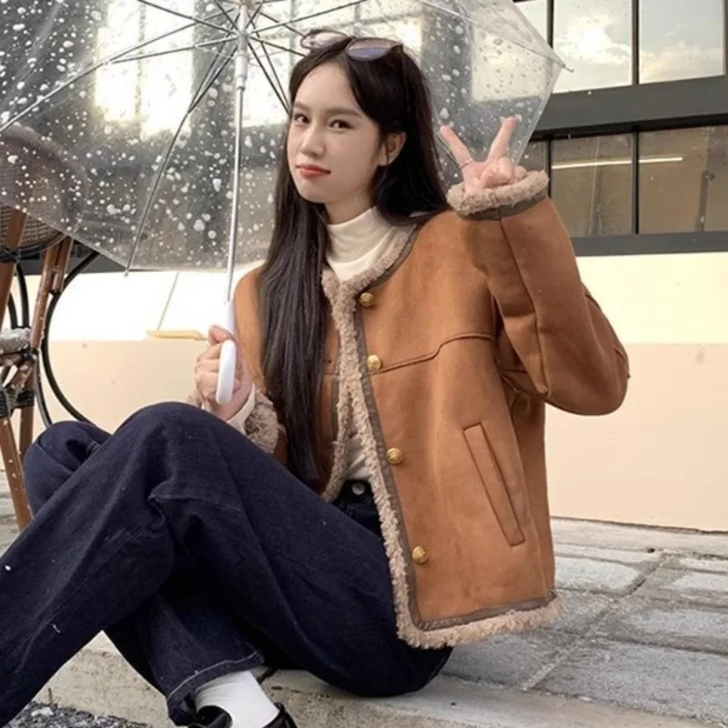 Winter Women's Streetwear O-Neck Casual Jackets Slim Single Breasted Long Sleeve Loose Jackets Autumn Fashion Casual Outwears
Winter Women's Streetwear O-Neck Casual Jackets Slim Single Breasted Long Sleeve Loose Jackets Autumn Fashion Casual Outwears