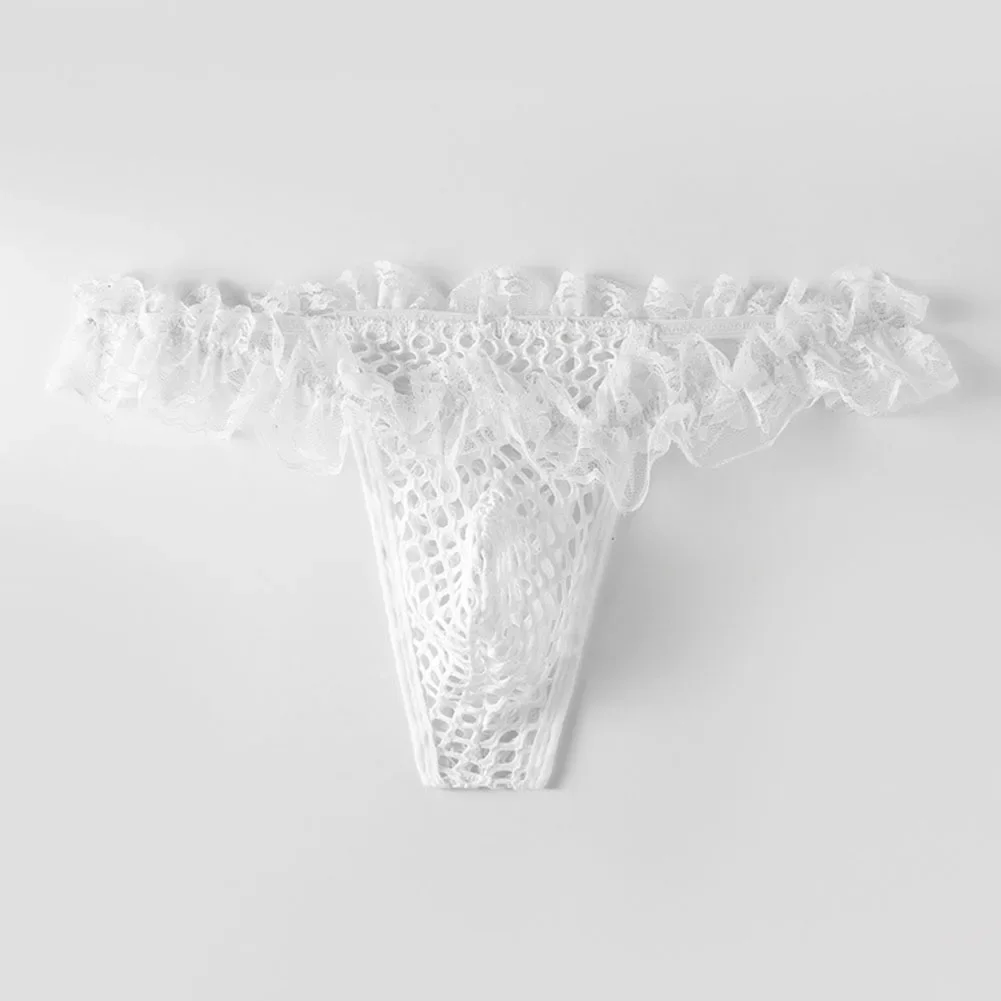 Comfortable Mens Underwear For All Seasons Sexy Thong Hollow Mesh Lace Black Mens Thong Underwear Low Waist Style
Comfortable Mens Underwear For All Seasons Sexy Thong Hollow Mesh Lace Black Mens Thong Underwear Low Waist Style