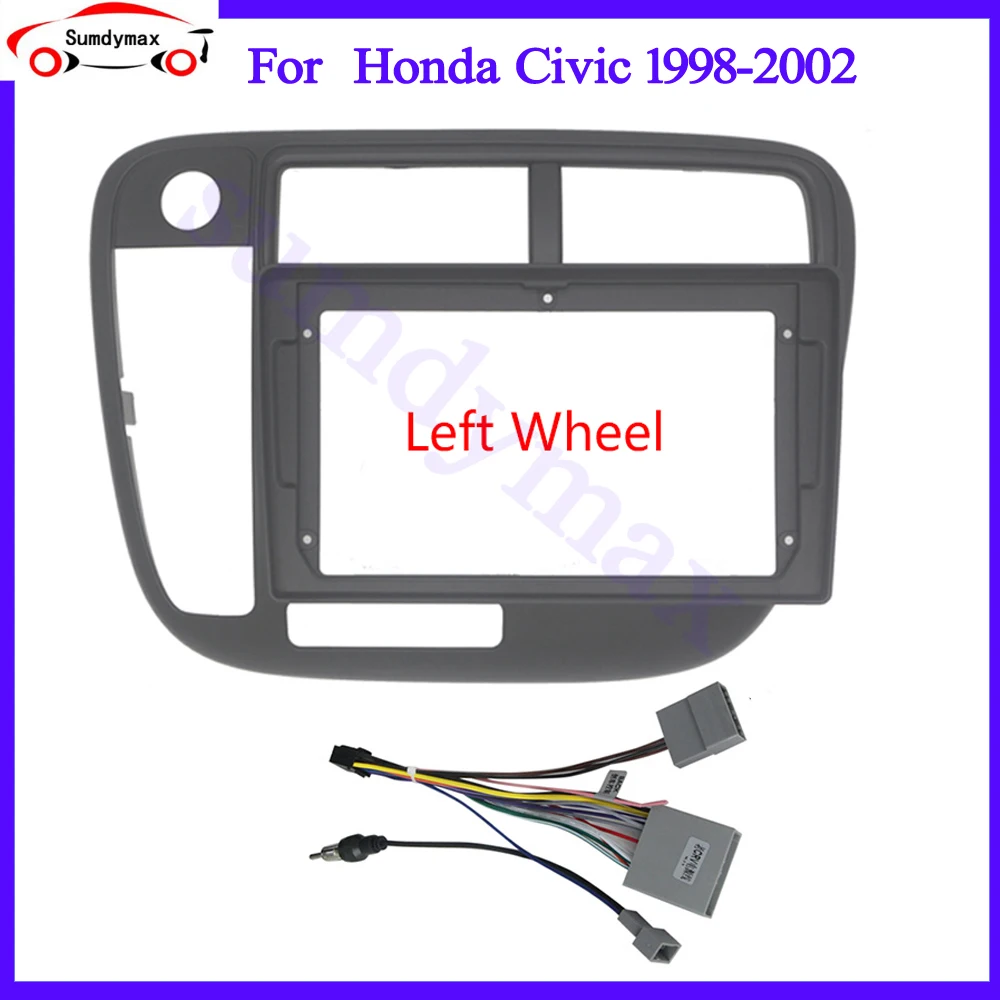 2 Din 9 Inch Car Radio ABS+PC Plastic Fascia Panel for Honda Civic 1996-2001 Dashboard Frame
2 Din 9 Inch Car Radio ABS+PC Plastic Fascia Panel for Honda Civic 1996-2001 Dashboard Frame