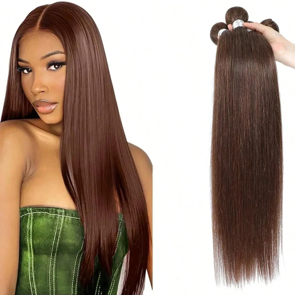 Пучки каштановых волос, прямые шоколадно-коричневые, 1/3/4 пучка, бразильское наращивание человеческих волос с двойным утком 4, # Цвет
Пучки каштановых волос, прямые шоколадно-коричневые, 1/3/4 пучка, бразильское наращивание человеческих волос с двойным утком 4, # Цвет