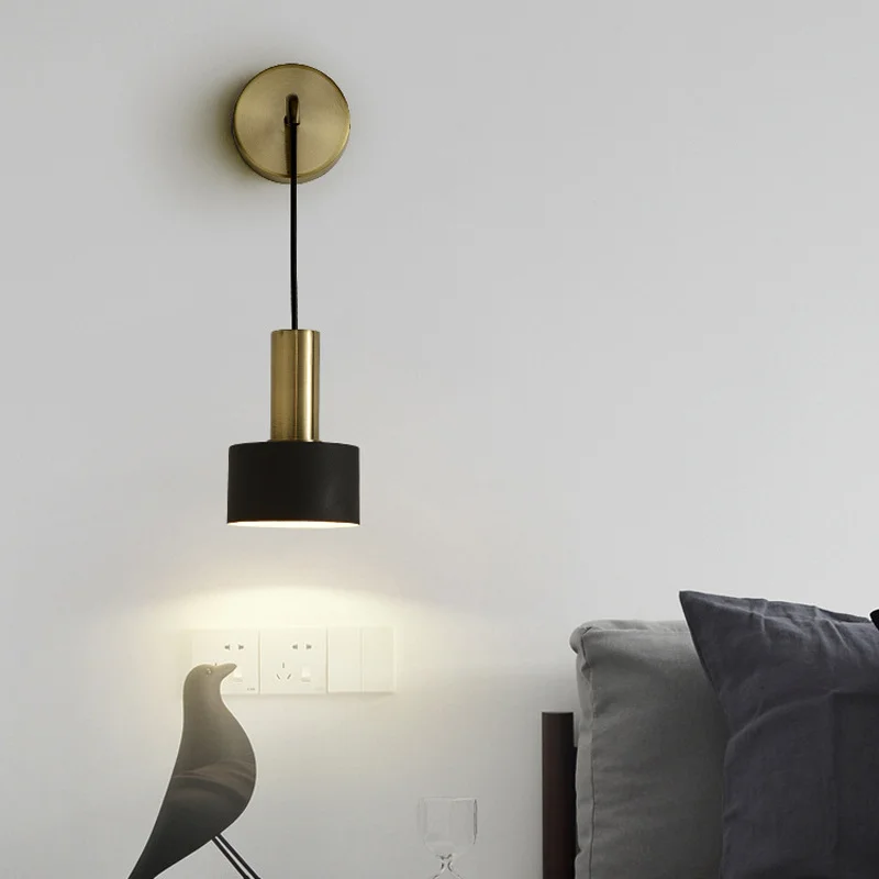 Modern Nordic Wall Lamp Bedroom Bedside Lamp Background Wall Corridor Stairs Wall Sconce Aisle Living Room Hotel e27 Lighting
Modern Nordic Wall Lamp Bedroom Bedside Lamp Background Wall Corridor Stairs Wall Sconce Aisle Living Room Hotel e27 Lighting