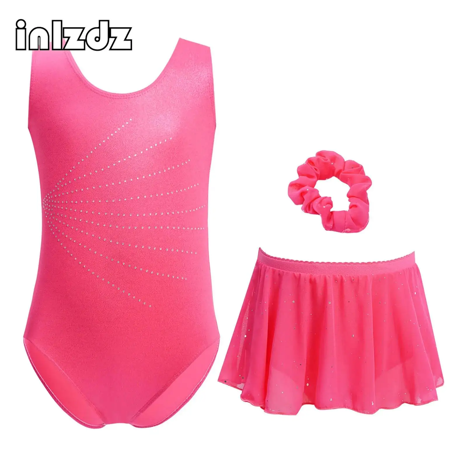 Kids Girls Rhinestones Ballet Gymnastics Leotard Bodysuit with Chiffon Skirt Outfits Figure Skating Dance Performance Costume
Kids Girls Rhinestones Ballet Gymnastics Leotard Bodysuit with Chiffon Skirt Outfits Figure Skating Dance Performance Costume