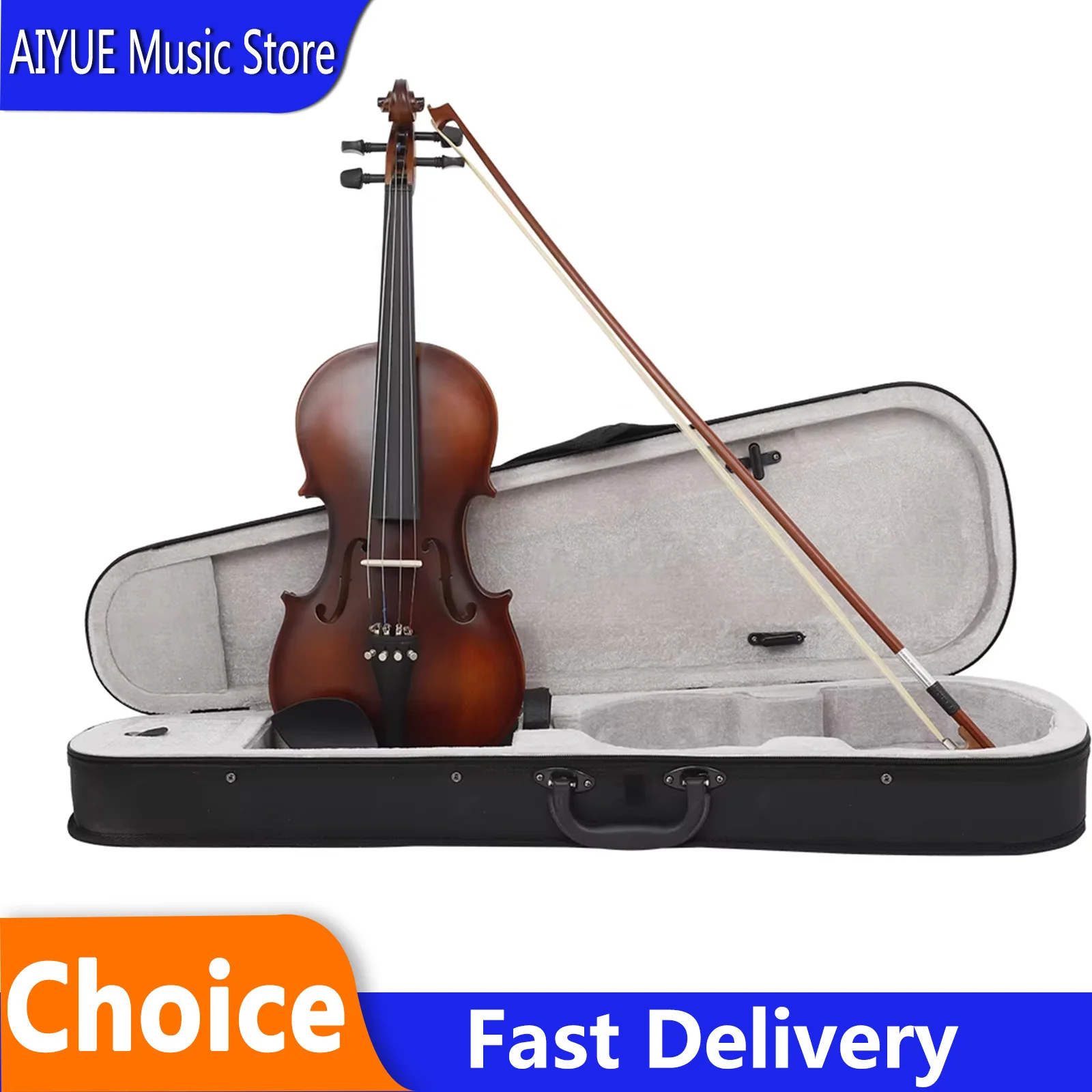 AstonVilla Violin 4/4 Ebony+Basswood Retro Matte AV-590 Violin Beginner Practice String Instrument With Accessories Violins
AstonVilla Violin 4/4 Ebony+Basswood Retro Matte AV-590 Violin Beginner Practice String Instrument With Accessories Violins