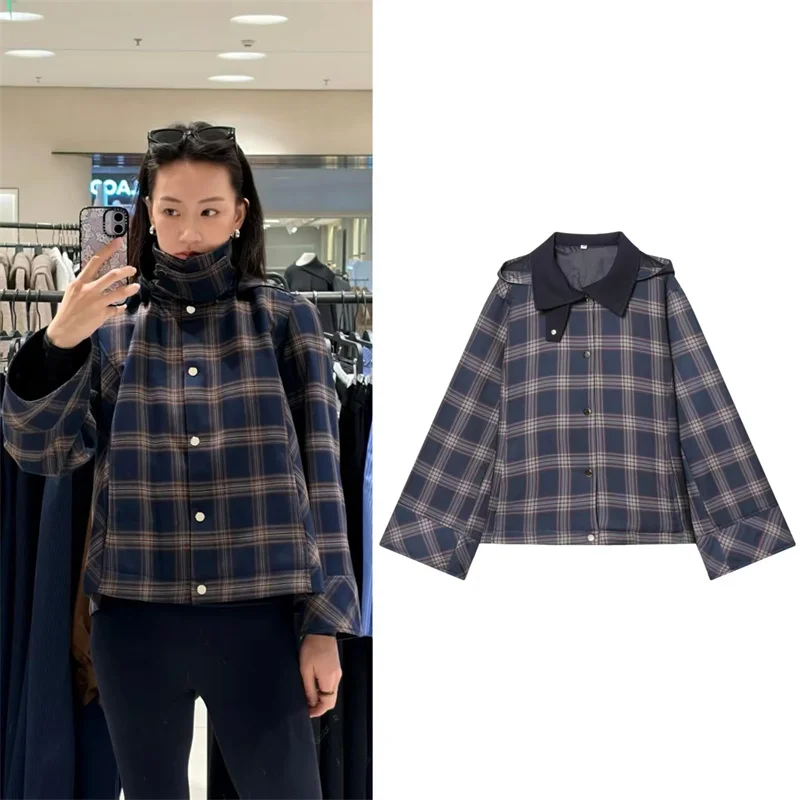 Women's Jacket 2025 Winter New Plaid Long-Sleeve Loose Hooded Cotton Coat Casual Fashion Stylish and Warm
Women's Jacket 2025 Winter New Plaid Long-Sleeve Loose Hooded Cotton Coat Casual Fashion Stylish and Warm