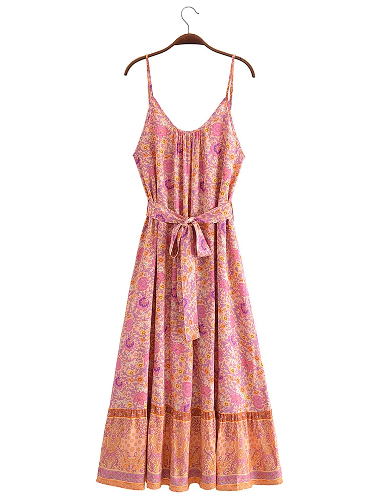 Summer Clothes For Women 2023 Bohemian Vintage Patchwork Floral Print Boho Long Dress V Neck Sleeveless Slip Dress With Belt
Summer Clothes For Women 2023 Bohemian Vintage Patchwork Floral Print Boho Long Dress V Neck Sleeveless Slip Dress With Belt