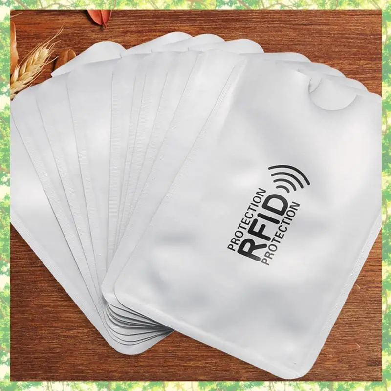 Smart-100 шт., алюминиевая фольга, защита от размагничивания, RFID-экранирующая сумка, NFC, противоугонная щетка для кредитных карт, защита для удостоверения личности
Smart-100 шт., алюминиевая фольга, защита от размагничивания, RFID-экранирующая сумка, NFC, противоугонная щетка для кредитных карт, защита для удостоверения личности