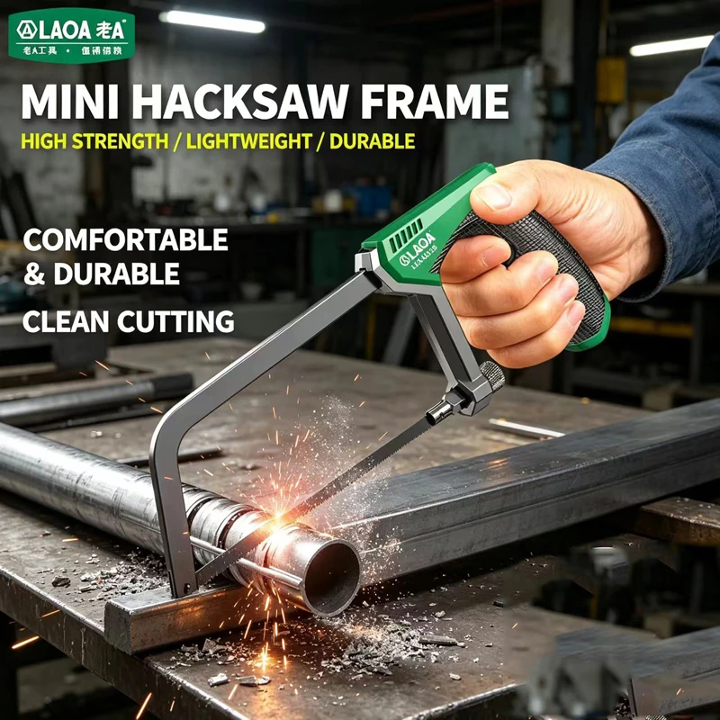 LAOA Mini hacksaw frame, small hacksaw, household small hand-held woodworking saw, hand saw blade saw, bow hand saw, cutting saw
LAOA Mini hacksaw frame, small hacksaw, household small hand-held woodworking saw, hand saw blade saw, bow hand saw, cutting saw